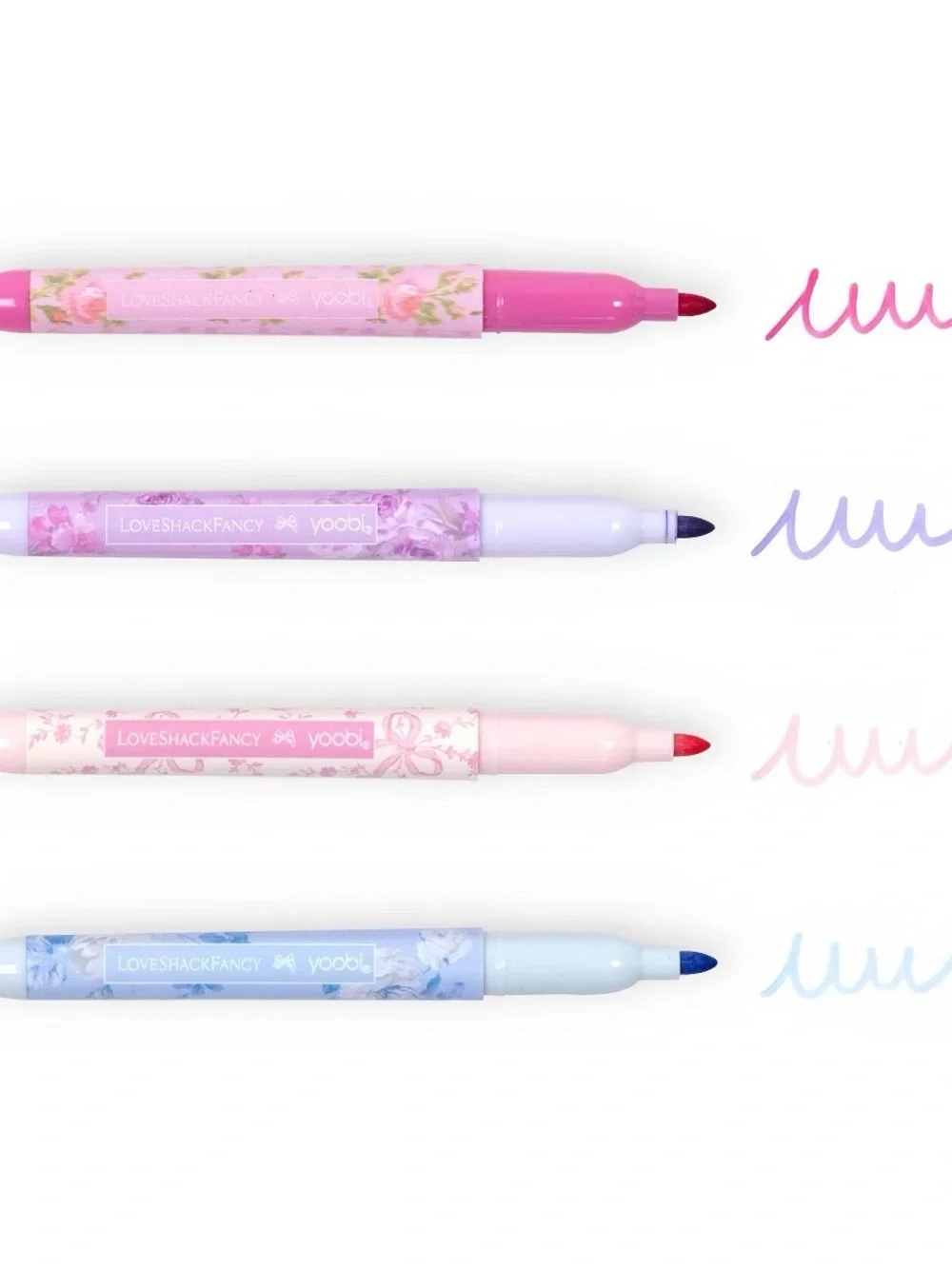 LoveShackFancy Dry Erase Markers - Pink, Lavender, light pink, Light Blue